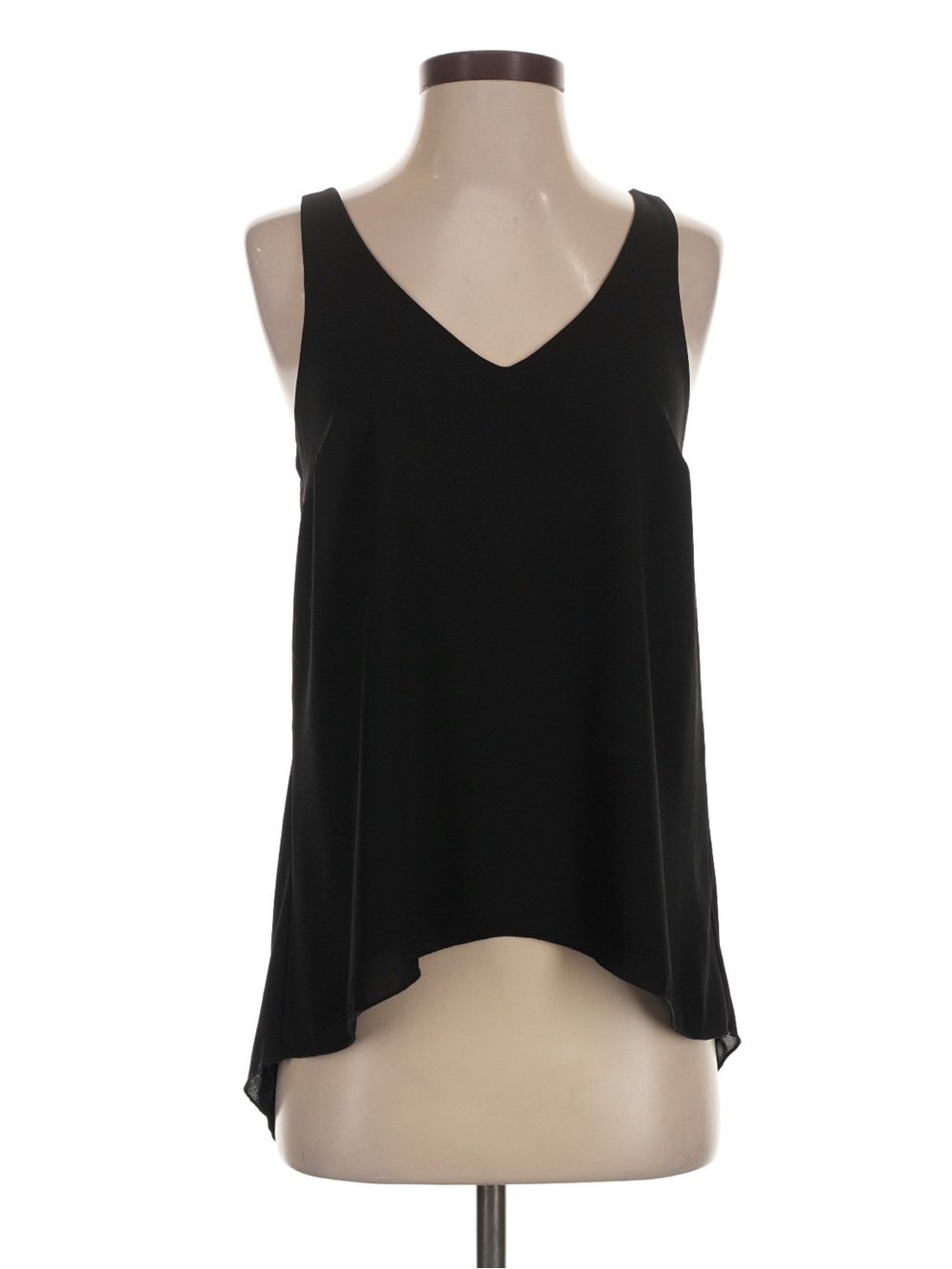 Veronica M Black V-Neck Sleeveless Top